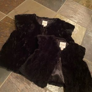 Holiday Vibes! Cat & Jack Faux Fur vests